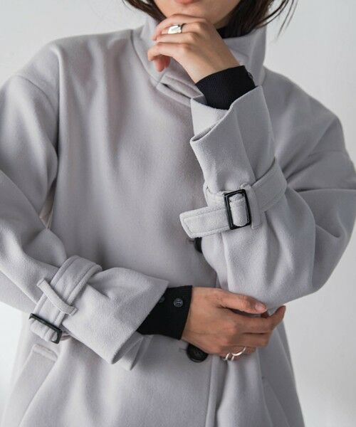 MAYSON GREY / メイソングレイ ダッフルコート | フェイクウールスタンドカラーコート | 詳細18