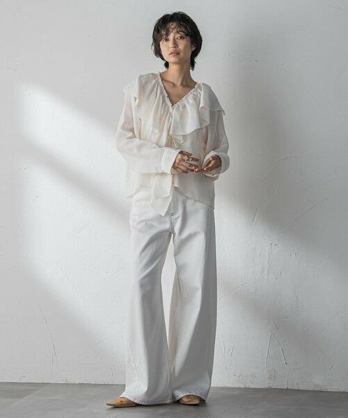 MAYSON GREY / メイソングレイ デニムパンツ | デニムワイドパンツ≪洗濯機で洗える≫ | 詳細16