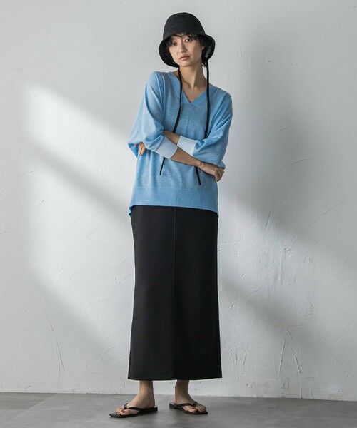 MAYSON GREY / メイソングレイ ミニ・ひざ丈スカート | 【えらべるSETUP】叶えるIラインスカート≪手洗い可能≫ | 詳細17