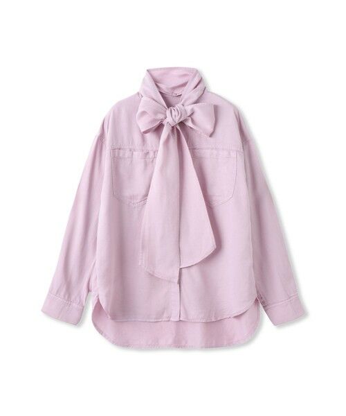 MAYSON GREY / メイソングレイ シャツ・ブラウス | ボウタイ付きデニムシャツ≪洗濯機で洗える≫ | 詳細10