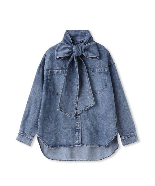 MAYSON GREY / メイソングレイ シャツ・ブラウス | ボウタイ付きデニムシャツ≪洗濯機で洗える≫ | 詳細26