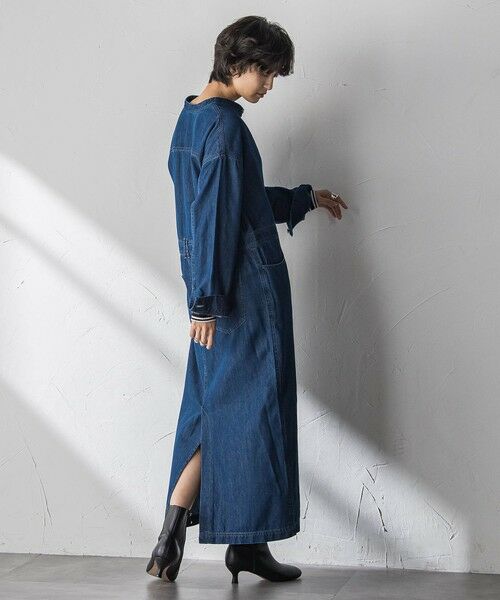MAYSON GREY / メイソングレイ ロング・マキシ丈ワンピース | デニムバンドカラーシャツワンピース | 詳細2