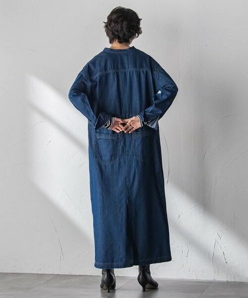 MAYSON GREY / メイソングレイ ロング・マキシ丈ワンピース | デニムバンドカラーシャツワンピース | 詳細3