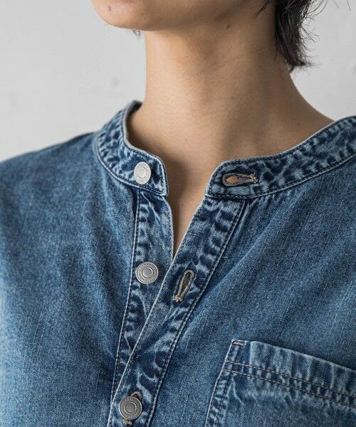 MAYSON GREY / メイソングレイ ロング・マキシ丈ワンピース | デニムバンドカラーシャツワンピース | 詳細11