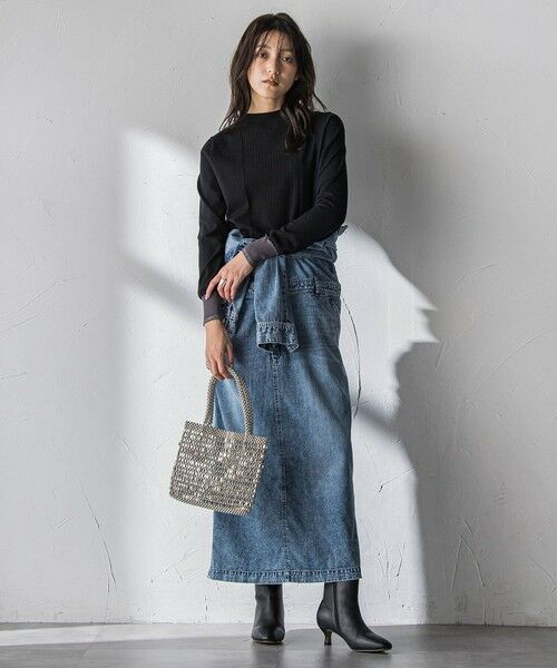 MAYSON GREY / メイソングレイ ロング・マキシ丈ワンピース | デニムバンドカラーシャツワンピース | 詳細14