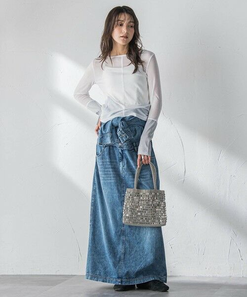 MAYSON GREY / メイソングレイ ロング・マキシ丈ワンピース | デニムバンドカラーシャツワンピース | 詳細15