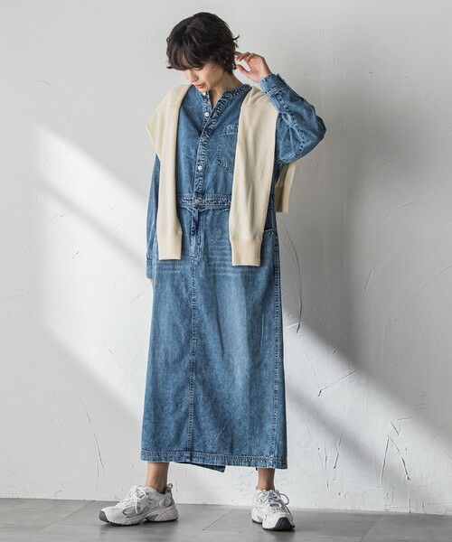 MAYSON GREY / メイソングレイ ロング・マキシ丈ワンピース | デニムバンドカラーシャツワンピース | 詳細9