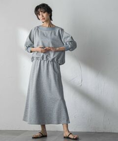 MAYSON GREY / メイソングレイ ロング・マキシ丈ワンピース | ボートネックドロストヘムスカートセットアップ