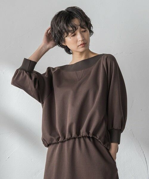 MAYSON GREY / メイソングレイ ロング・マキシ丈ワンピース | ボートネックドロストヘムスカートセットアップ | 詳細1