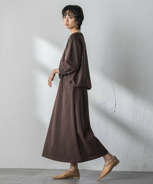 MAYSON GREY / メイソングレイ ロング・マキシ丈ワンピース | ボートネックドロストヘムスカートセットアップ | 詳細5