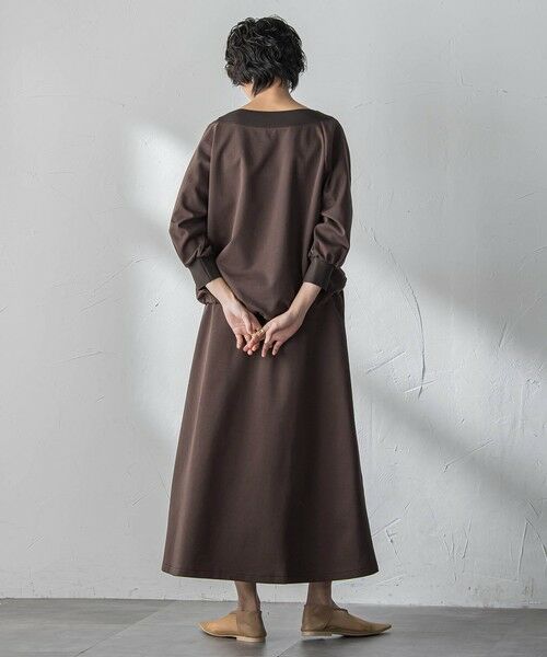 MAYSON GREY / メイソングレイ ロング・マキシ丈ワンピース | ボートネックドロストヘムスカートセットアップ | 詳細6