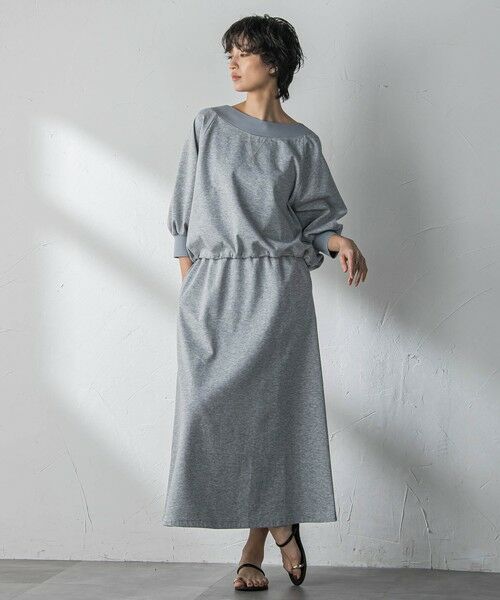 MAYSON GREY / メイソングレイ ロング・マキシ丈ワンピース | ボートネックドロストヘムスカートセットアップ | 詳細14