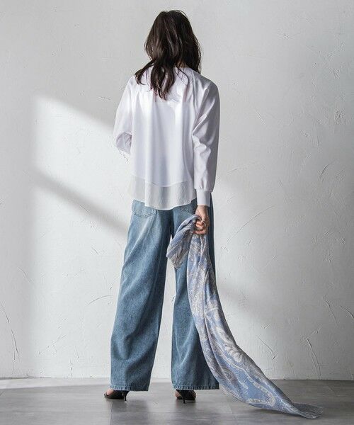 MAYSON GREY / メイソングレイ カットソー | ポンチローマラウンドヘムドッキングプルオーバー | 詳細5