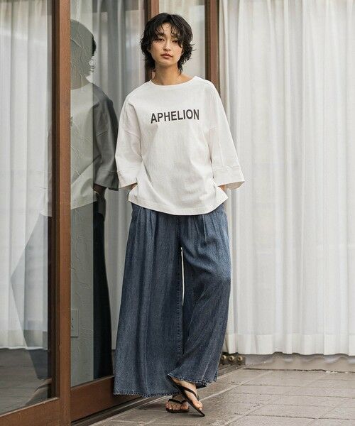 MAYSON GREY / メイソングレイ カットソー | ロゴプリントワイドスリーブプルオーバー | 詳細8