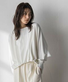 MAYSON GREY / メイソングレイ カットソー | “ 叶える ” タックヘムドルマンショートプルオーバー