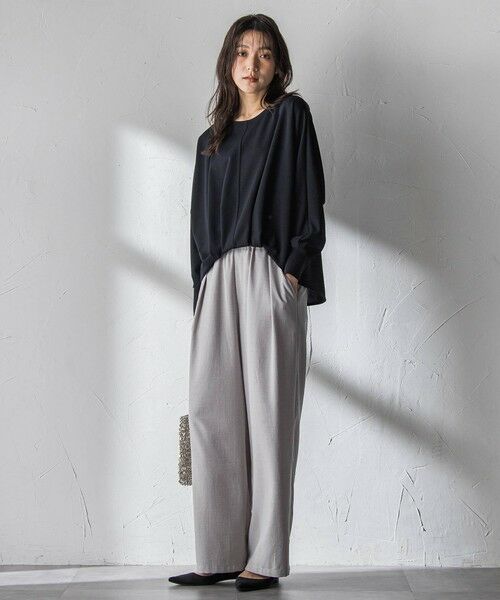 MAYSON GREY / メイソングレイ カットソー | “ 叶える ” タックヘムドルマンショートプルオーバー | 詳細13