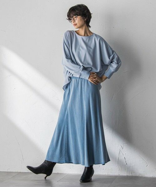 MAYSON GREY / メイソングレイ ミニ・ひざ丈スカート | 【40周年限定】カラーデニムセミフレアスカート | 詳細14