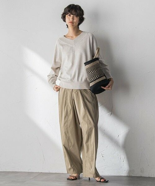 MAYSON GREY / メイソングレイ ニット・セーター | LEVITA Vネックドルマンニットプルオーバー | 詳細4