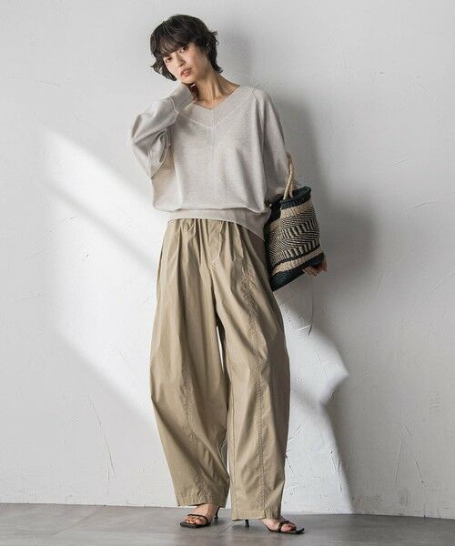 MAYSON GREY / メイソングレイ ニット・セーター | LEVITA Vネックドルマンニットプルオーバー | 詳細6