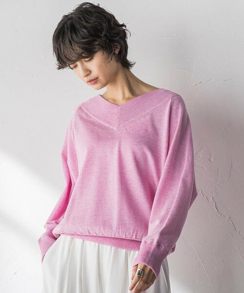 MAYSON GREY / メイソングレイ ニット・セーター | LEVITA Vネックドルマンニットプルオーバー | 詳細9