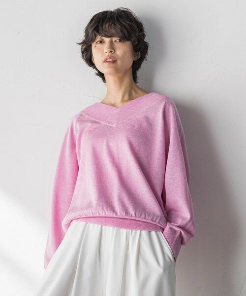 MAYSON GREY / メイソングレイ ニット・セーター | LEVITA Vネックドルマンニットプルオーバー | 詳細11