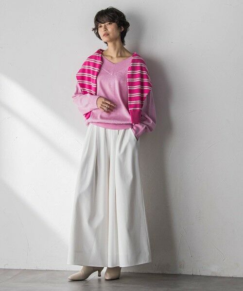 MAYSON GREY / メイソングレイ ニット・セーター | LEVITA Vネックドルマンニットプルオーバー | 詳細13