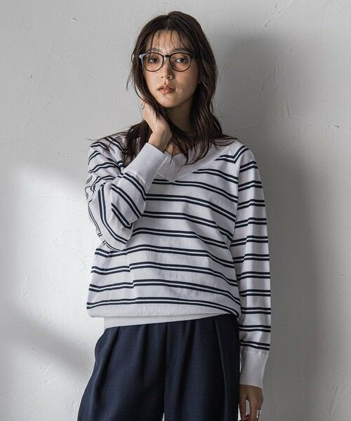 MAYSON GREY / メイソングレイ ニット・セーター | LEVITA Vネックドルマンニットプルオーバー | 詳細20