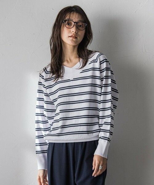 MAYSON GREY / メイソングレイ ニット・セーター | LEVITA Vネックドルマンニットプルオーバー | 詳細21