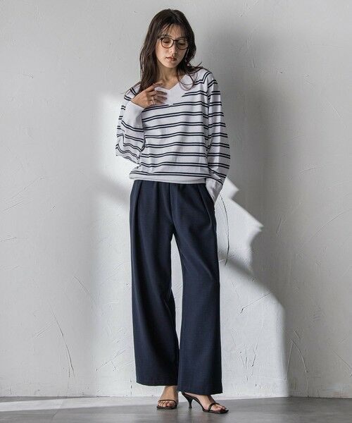 MAYSON GREY / メイソングレイ ニット・セーター | LEVITA Vネックドルマンニットプルオーバー | 詳細22