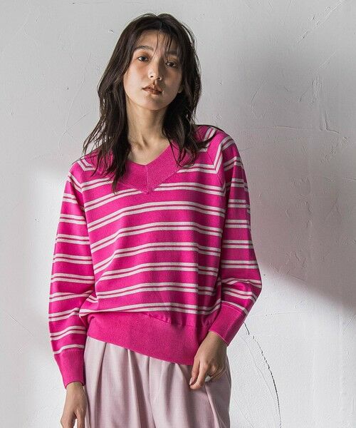 MAYSON GREY / メイソングレイ ニット・セーター | LEVITA Vネックドルマンニットプルオーバー | 詳細29