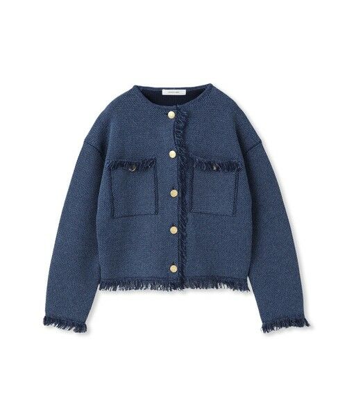 MAYSON GREY / メイソングレイ テーラードジャケット | デニムライクニットジャケット | 詳細16