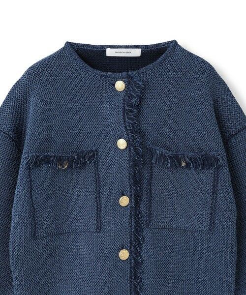MAYSON GREY / メイソングレイ テーラードジャケット | デニムライクニットジャケット | 詳細18