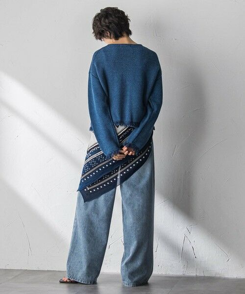MAYSON GREY / メイソングレイ テーラードジャケット | デニムライクニットジャケット | 詳細12