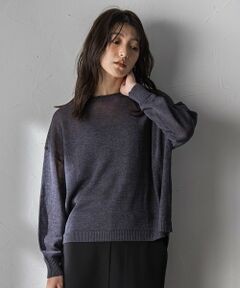 MAYSON GREY / メイソングレイ ニット・セーター | ペーパーブレンドルーズニットプルオーバー