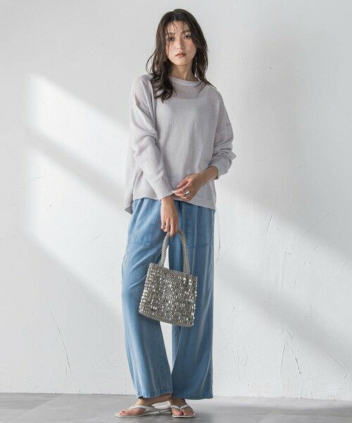 MAYSON GREY / メイソングレイ ニット・セーター | ペーパーブレンドルーズニットプルオーバー | 詳細14