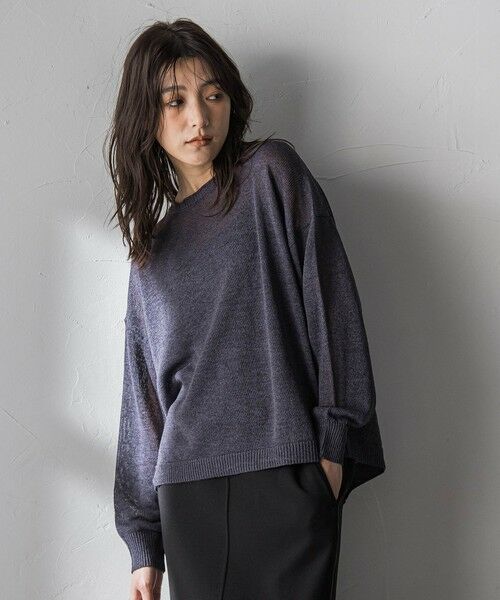MAYSON GREY / メイソングレイ ニット・セーター | ペーパーブレンドルーズニットプルオーバー | 詳細17