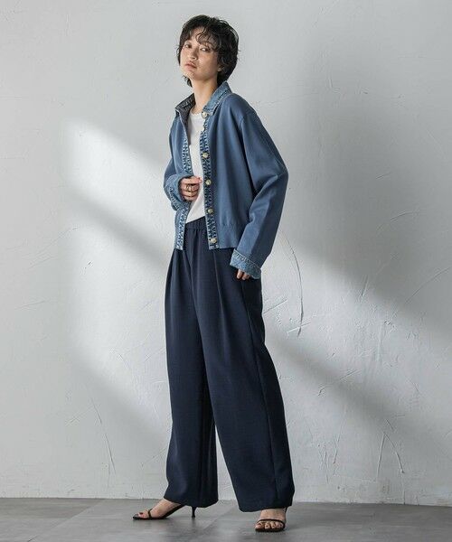 MAYSON GREY / メイソングレイ カーディガン・ボレロ | デニムレイヤード風ニットカーディガン | 詳細4