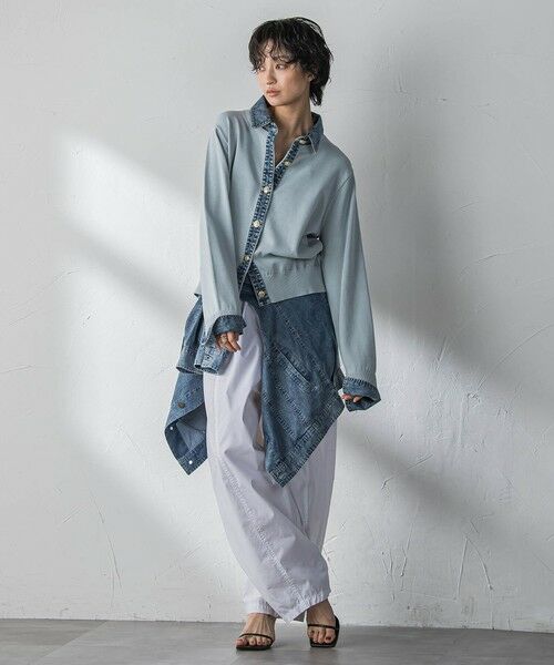 MAYSON GREY / メイソングレイ カーディガン・ボレロ | デニムレイヤード風ニットカーディガン | 詳細11