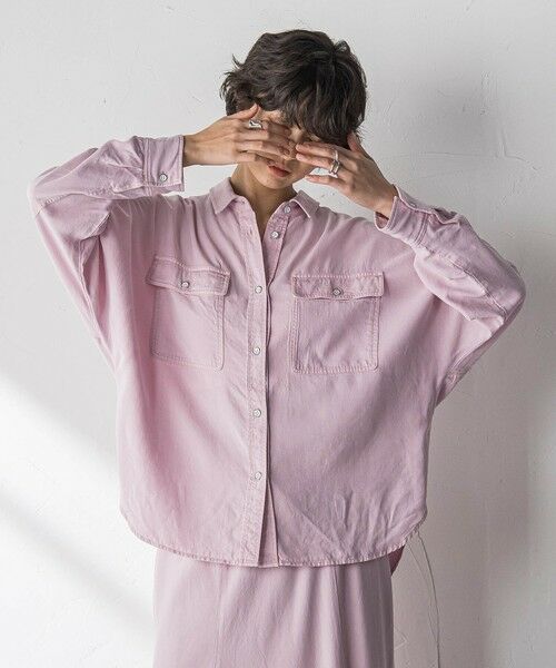 MAYSON GREY / メイソングレイ シャツ・ブラウス | 【40周年限定】カラーデニムドルマンシャツ | 詳細2