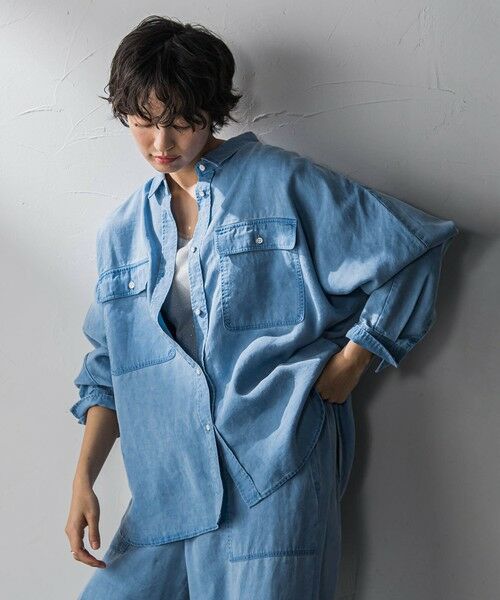 MAYSON GREY / メイソングレイ シャツ・ブラウス | 【40周年限定】カラーデニムドルマンシャツ | 詳細10
