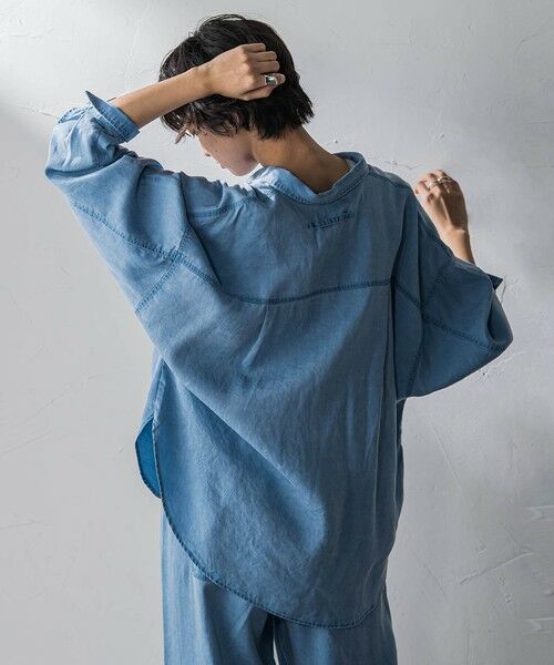 MAYSON GREY / メイソングレイ シャツ・ブラウス | 【40周年限定】カラーデニムドルマンシャツ | 詳細12