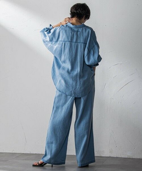 MAYSON GREY / メイソングレイ シャツ・ブラウス | 【40周年限定】カラーデニムドルマンシャツ | 詳細14