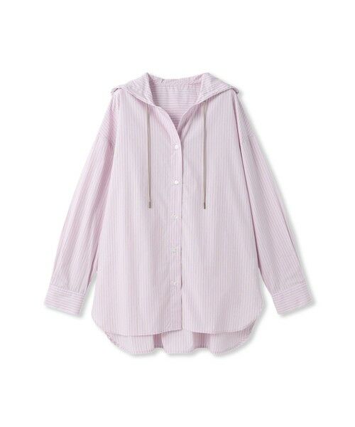 MAYSON GREY / メイソングレイ シャツ・ブラウス | ストライプフーディオーバーシャツ≪手洗い可能≫ | 詳細19