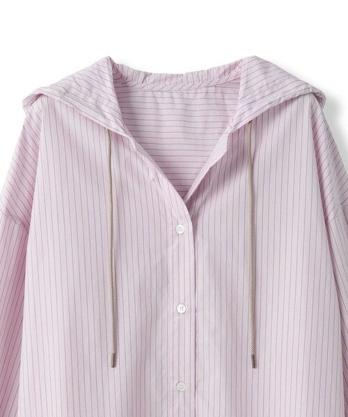 MAYSON GREY / メイソングレイ シャツ・ブラウス | ストライプフーディオーバーシャツ≪手洗い可能≫ | 詳細21