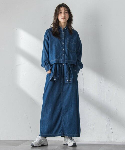 MAYSON GREY / メイソングレイ シャツ・ブラウス | ラウンドヘムデニムクロップドシャツ | 詳細4