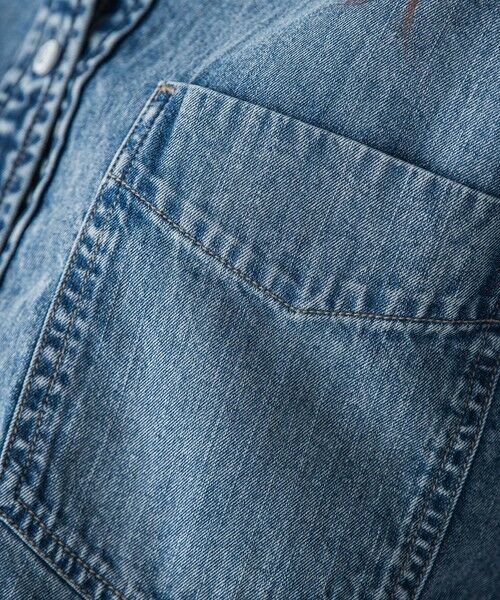 MAYSON GREY / メイソングレイ シャツ・ブラウス | ラウンドヘムデニムクロップドシャツ | 詳細14