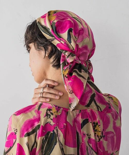 MAYSON GREY / メイソングレイ マフラー・ショール・スヌード・ストール | IPEKERフラワープリントスカーフ | 詳細1