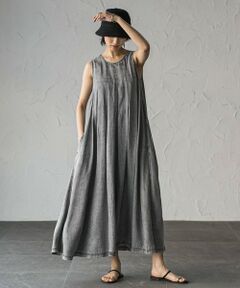 MAYSON GREY / メイソングレイ ロング・マキシ丈ワンピース | 【新色追加】ゆれるデニムノースリーブワンピース