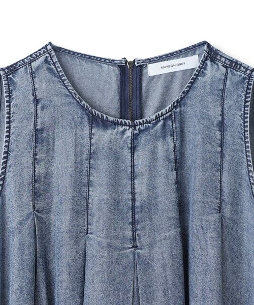 MAYSON GREY / メイソングレイ ロング・マキシ丈ワンピース | ゆれるデニムノースリーブワンピース | 詳細12