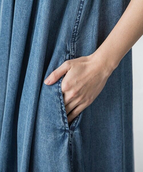 MAYSON GREY / メイソングレイ ロング・マキシ丈ワンピース | ゆれるデニムノースリーブワンピース | 詳細7